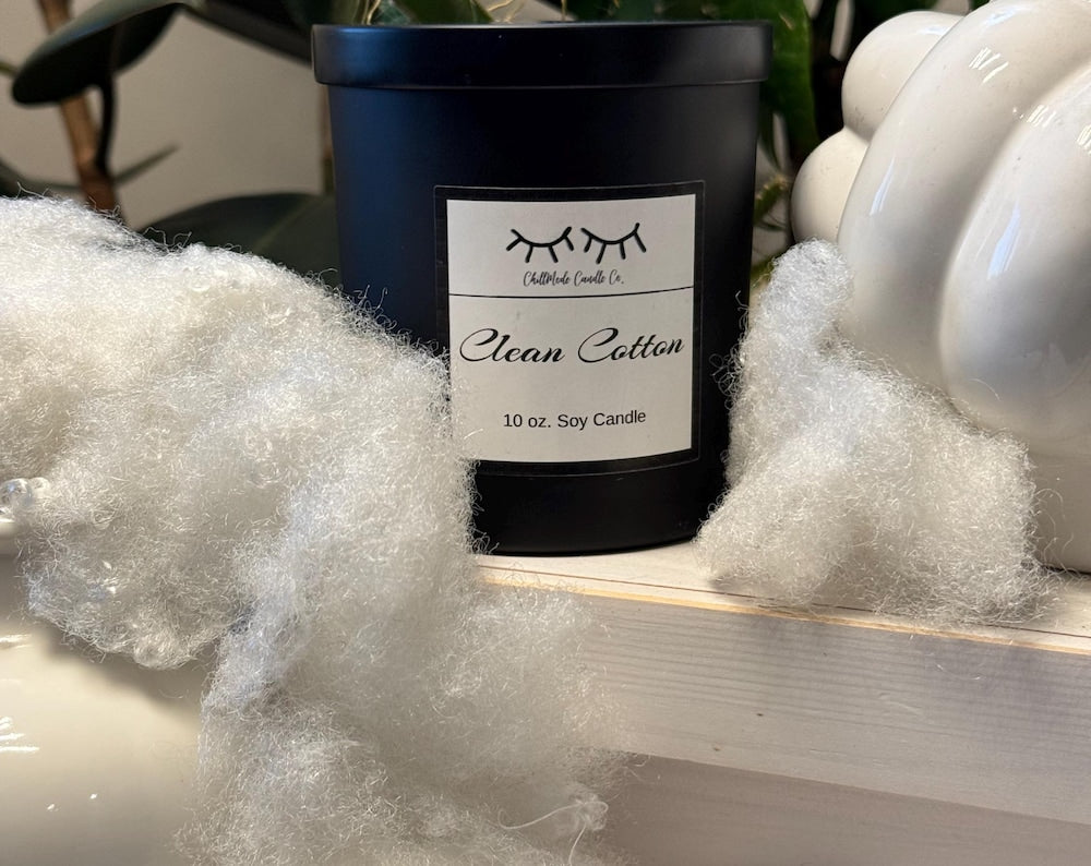 10oz. SOY Candle- CLEAN COTTON