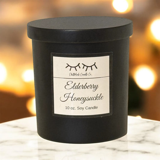 10oz. Soy Candle - ELDERBERRY HONEYSUCKLE