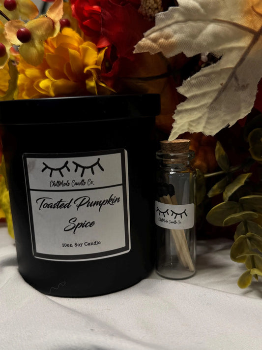 10oz. Soy Candle- TOASTED PUMPKIN SPICE