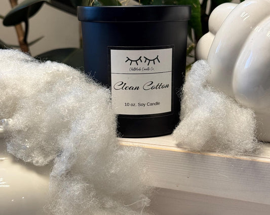 10oz. SOY Candle- CLEAN COTTON